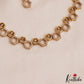 Pretty Geometric Diamond-Finish Gold-Tone AD Necklace NC2919