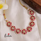 Elegant Jadau Flower necklace NC1921 [Available in 2 colours]
