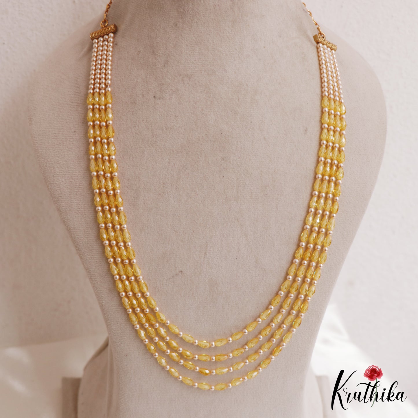 Classic Multi Layer Pearl Bead Haaram LH2139 (Available In 8 Colors)