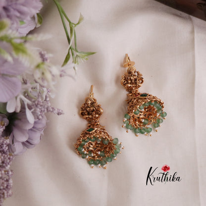Premium Lakshmi Jadau Jhumkas E524(Available in 3 Colours)