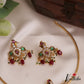 Trendy AD Peacock Motifs Jadau Hasli Necklace With Bead Drops NC2751 (Available in 3 Colors)