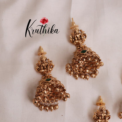 Premium Lakshmi Jadau Jhumkas E524(Available in 3 Colours)