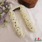 Artificial & reusable Two strands flowers string gajra with attached clip G29