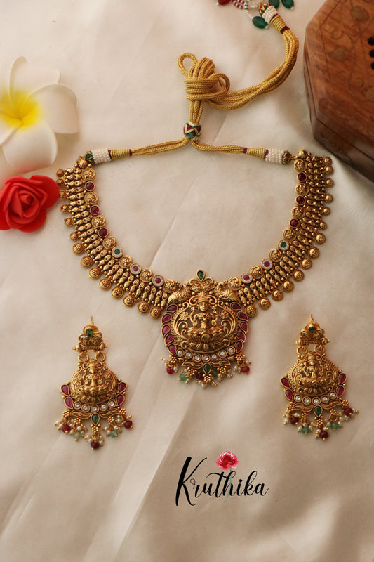 Stunning Lakshmi Kempu Necklace NC1313
