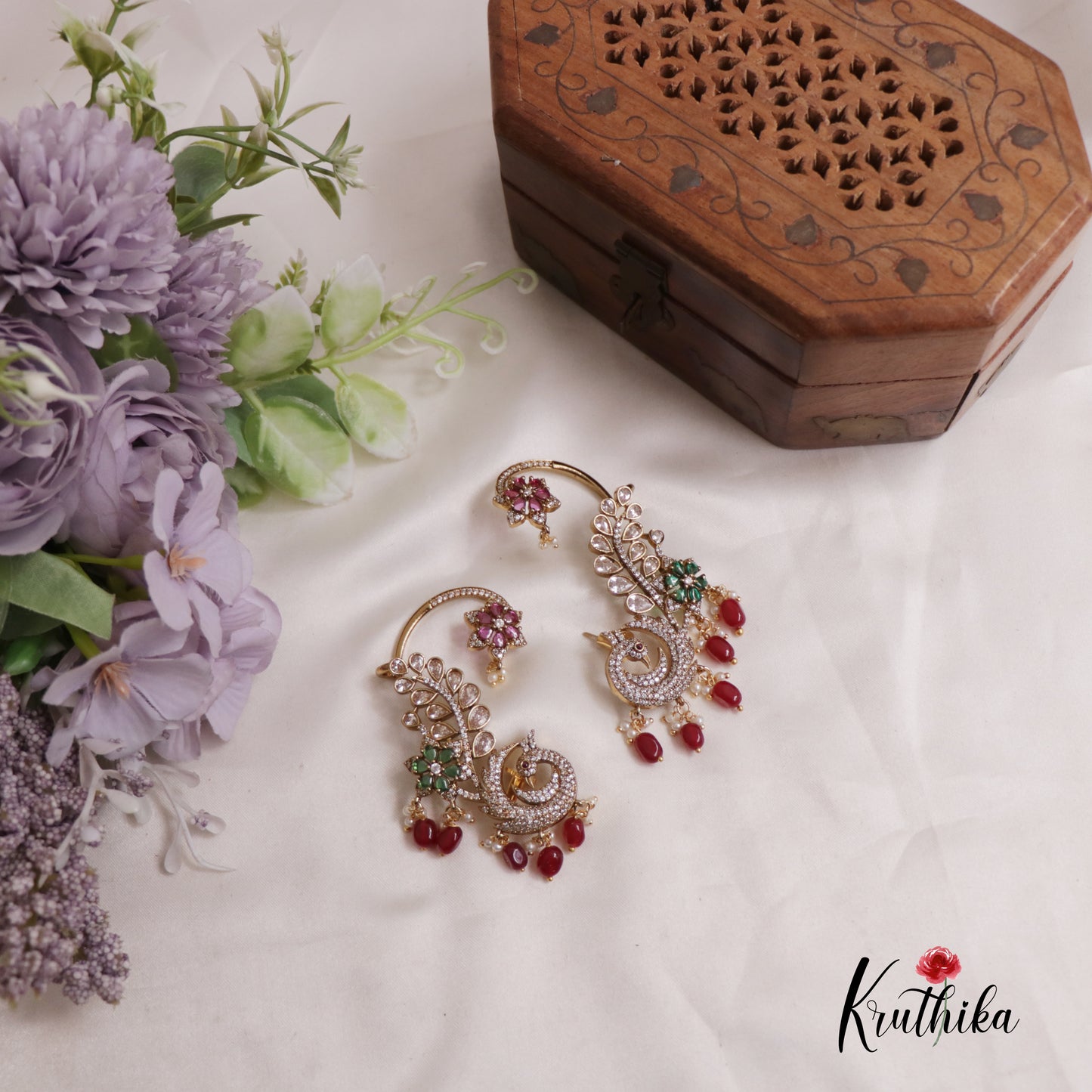 Glorious AD Peacock Ear Cuff E772 (Available In 5 Colours)