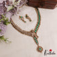 Sparkling Elephant Motifs CZ Victorian Necklace NC3052 (Available In 2 Colors)