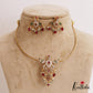 Trendy AD Peacock Motifs Hasli Necklace With Bead Drops NC2751 (Available in 3 Colors)