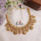 Elegant Lakshmi with Peacock Design Coin Jadau Necklace Set NC2035