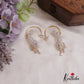 Sparkling AD Leaf Motifs Ear Cuff E903