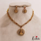 Trendy Lakshmi Motifs Gold-Tone AD Necklace NC2985 (Available In 2 Colors)