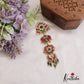 Stunning Floral Jadau Jada Billa With Green Bead Drops J328