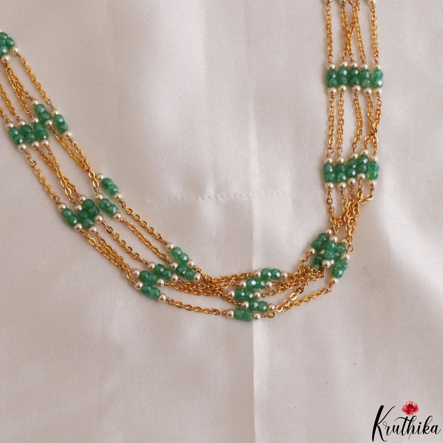 Elegant Multi Layered Pearl Bead Mala NC3208 (Available In 4 Colors)