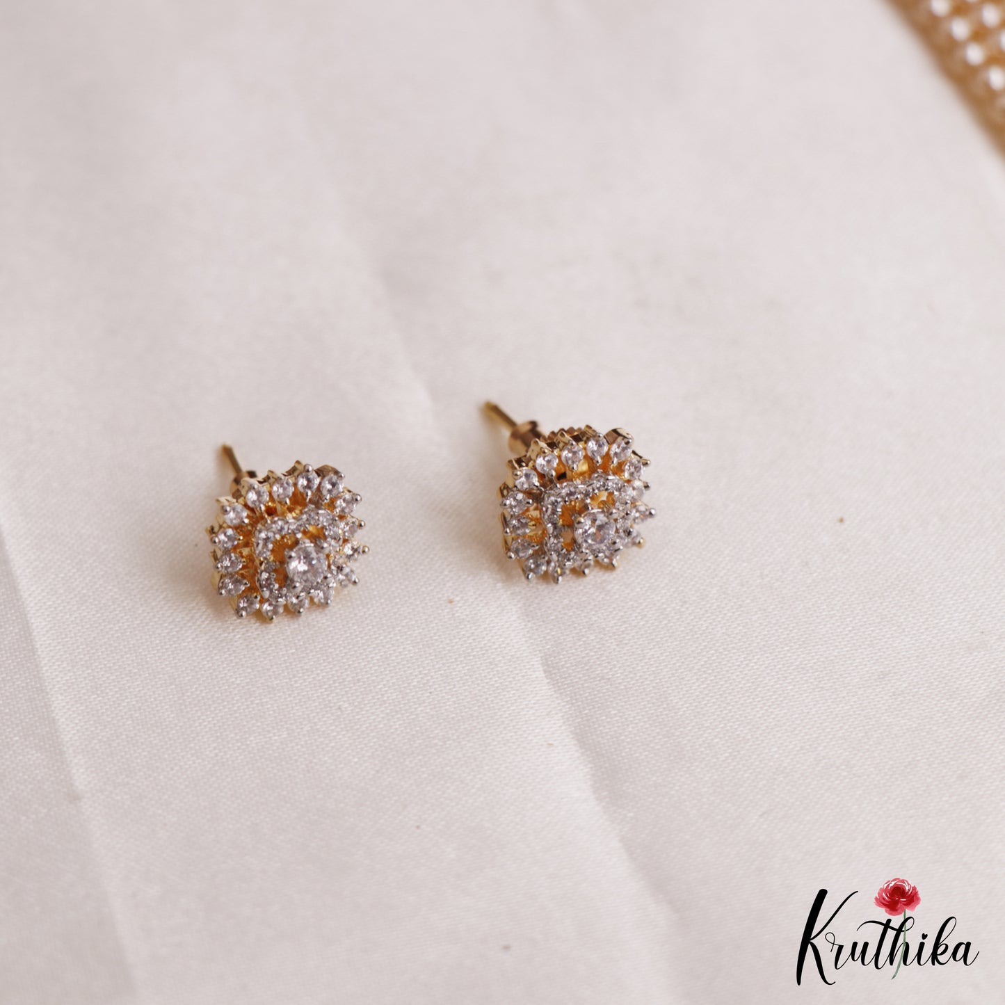 Trendy Multi Layered Crystal & Pearl Haaram With Floral Accents LH2129 (Available In 4 Colors)