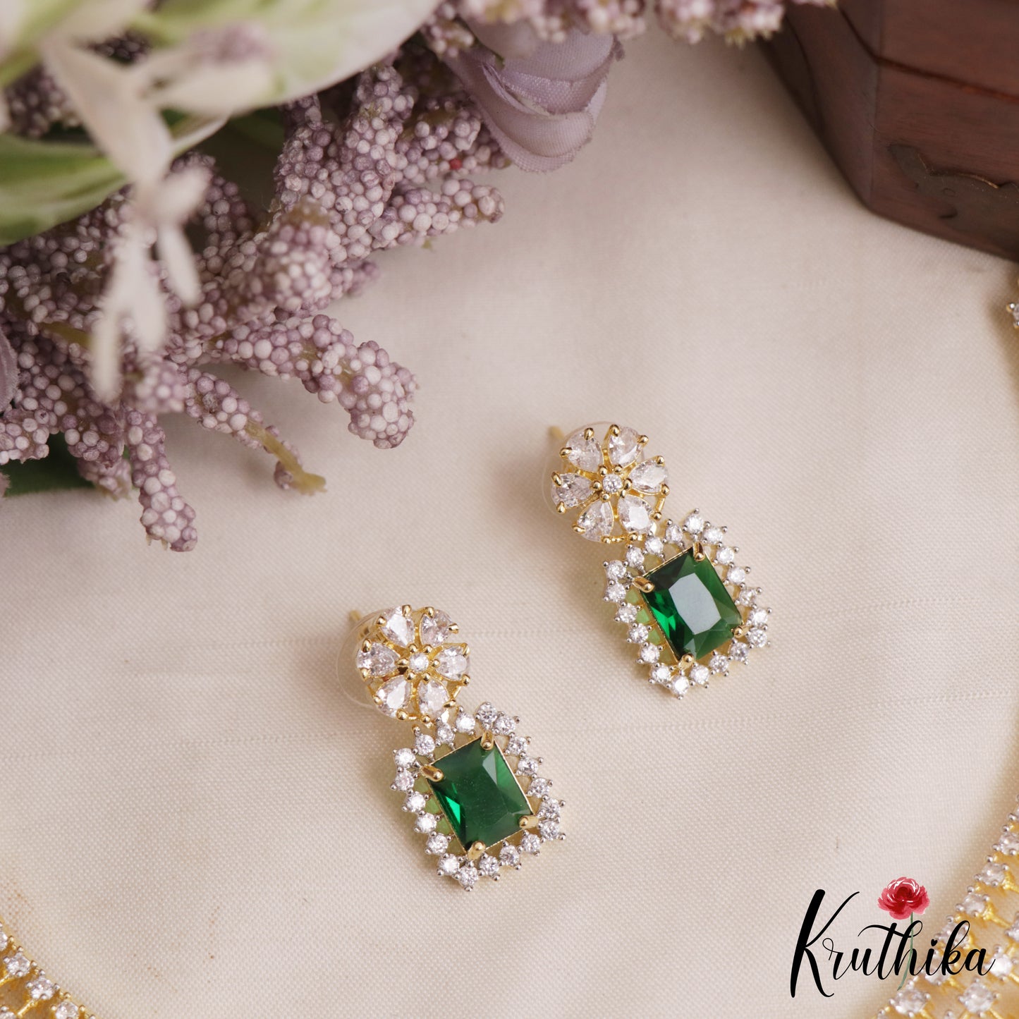 Elegant Square Motifs Gold-Tone CZ Choker NC3053 (Available In 3 Colors)