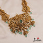 Gorgeous Antique Peacock Motifs Haaram With Bead Drops LH2055 (Available In 3 Colors)