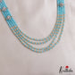 Trendy Multi Layered Crystal & Pearl Haaram With Floral Accents LH2129 (Available In 4 Colors)