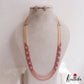 Classic Multi Layered Crystal & Pearl Haaram With Floral Accents LH2128 (Available In 8 Colors)