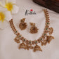 Beautiful AD Multi Stone Jhumka Pendants Floral necklace NC2054