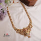 Grand Traditional Temple Lakshmi and Peacock Design Jadau Haaram LH1894 (Available in 2 Colours Beads)