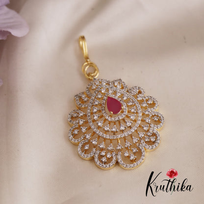 Trendy CZ Teardrop Motifs Maang Tikka MT322 (Available In 2 Colors)