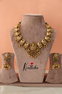 Stunning Lakshmi Peacock Kempu Necklace NC1311