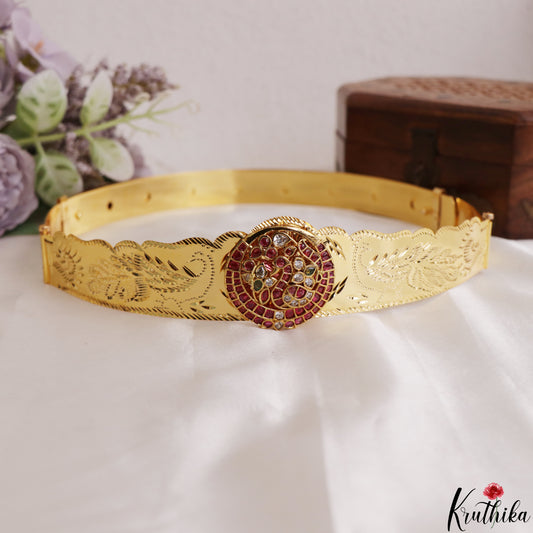 Classic Peacock Motifs Kemp Kids Hip Belt V384