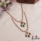 Pretty Teardrop Motifs AD Victorian Necklace NC3054 (Available In 5 Colors)