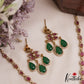 Pretty Teardrop Motifs AD Victorian Necklace NC3054 (Available In 5 Colors)