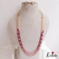 Classic Multi Layered Crystal & Pearl Haaram With Floral Accents LH2128 (Available In 8 Colors)