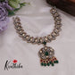 Beautiful Antique Victorian Kundan Necklace Parrot Necklace with Beads Drops NC2365