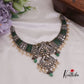 Simple Trendy Antique Victorian Finish Kundan Peacock Necklace NC2367