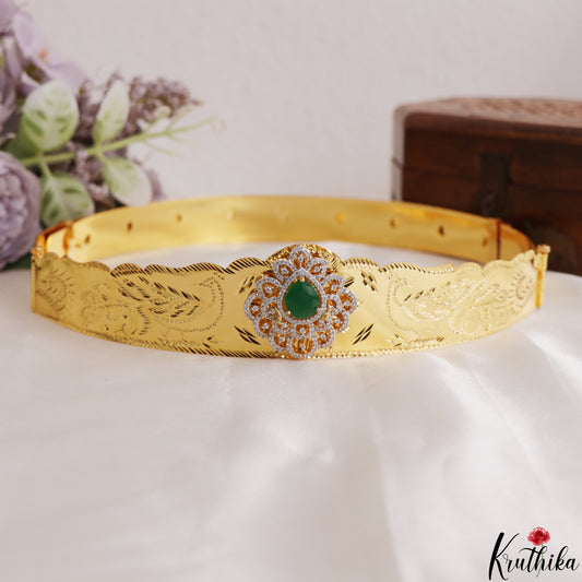 Stunning Teardrop Motifs CZ Kids Hip Belt V385 (Size Adjustable - 20 to 32)|(Available In 2 Colors)