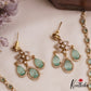 Pretty Teardrop Motifs AD Victorian Necklace NC3054 (Available In 5 Colors)