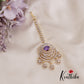 Elegant CZ Teardrop Motifs Maang Tikka  MT321 (Available In 3 Colors)