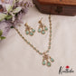 Pretty Teardrop Motifs AD Victorian Necklace NC3054 (Available In 5 Colors)