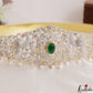 Stunning Peacock Floral Motifs CZ Hip Belt With Interchangeable Stones V387