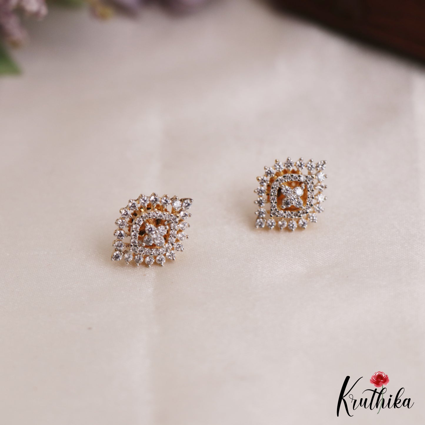 Classic Multi Layered Crystal & Pearl Haaram With Floral Accents LH2128 (Available In 8 Colors)