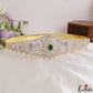 Stunning Peacock Floral Motifs CZ Hip Belt With Interchangeable Stones V387