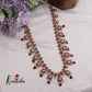 Beautiful AD Floral Haram with Beads Drops LH1981 (Available in 3 Colours)