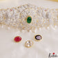 Stunning Peacock Floral Motifs CZ Hip Belt With Interchangeable Stones V387