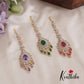 Beautiful CZ Floral Teardrop Motifs Maang Tikka MT323 (Available In 3 Colors)