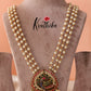Pearls maala with Jadau peacock pendant LH249