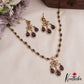 Pretty Teardrop Motifs AD Victorian Necklace NC3054 (Available In 5 Colors)