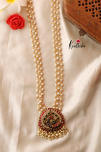 Pearls maala with Jadau peacock pendant LH249