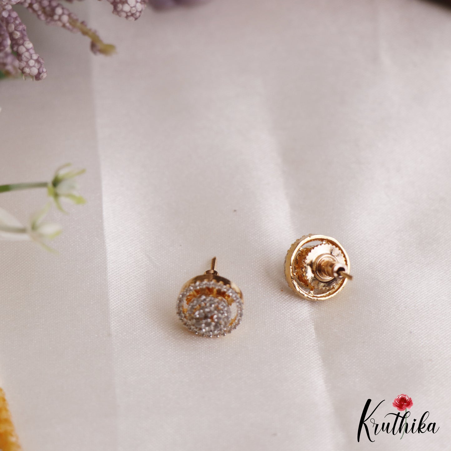 Sparkling Multi Layered Crystal & Pearl Haaram With Floral Accents LH2127 (Available In 7 Colors)