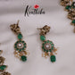 Beautiful AD Floral Haram with Beads Drops LH1981 (Available in 3 Colours)
