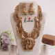 Grand Antique Gold Finish Traditional Temple Shiv Parivar Pendant Haaram LH1900