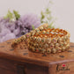 Beautiful Antique Floral Motifs Bangles B436 (Set of 4 Bangles)