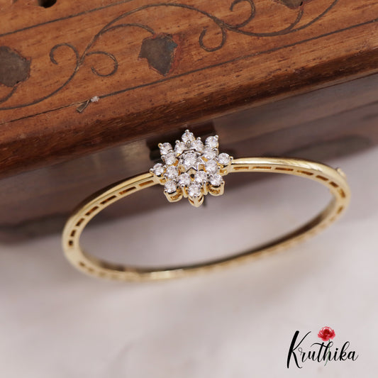 Trendy AD Floral Openable Single Kada B437