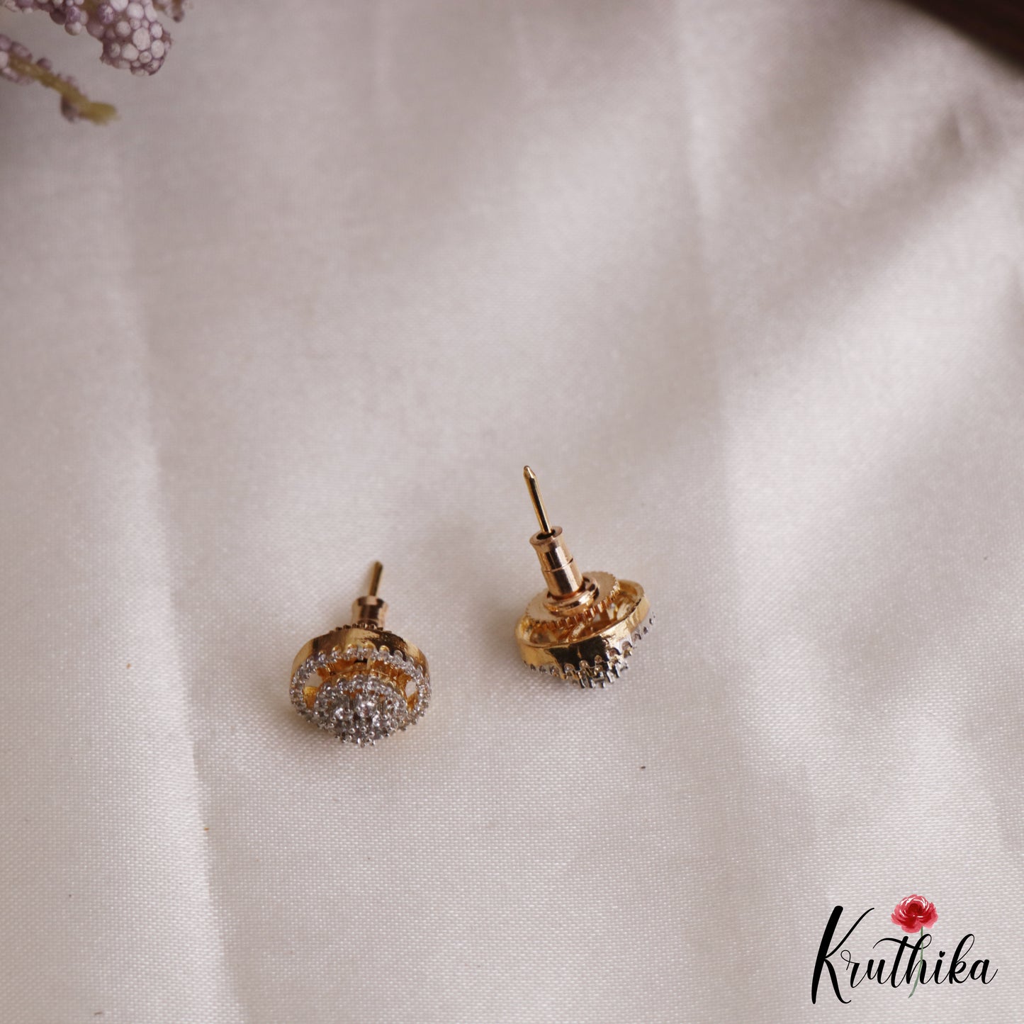 Sparkling Multi Layered Crystal & Pearl Haaram With Floral Accents LH2127 (Available In 7 Colors)